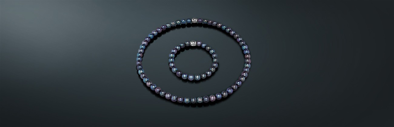 Гарнитур-трансформер из пресноводного жемчуга, ожерелье 45 см., браслет 20 см., родированное серебро 925˚ (4,70 гр.),государственное пробирное клеймо. ч085-4520с